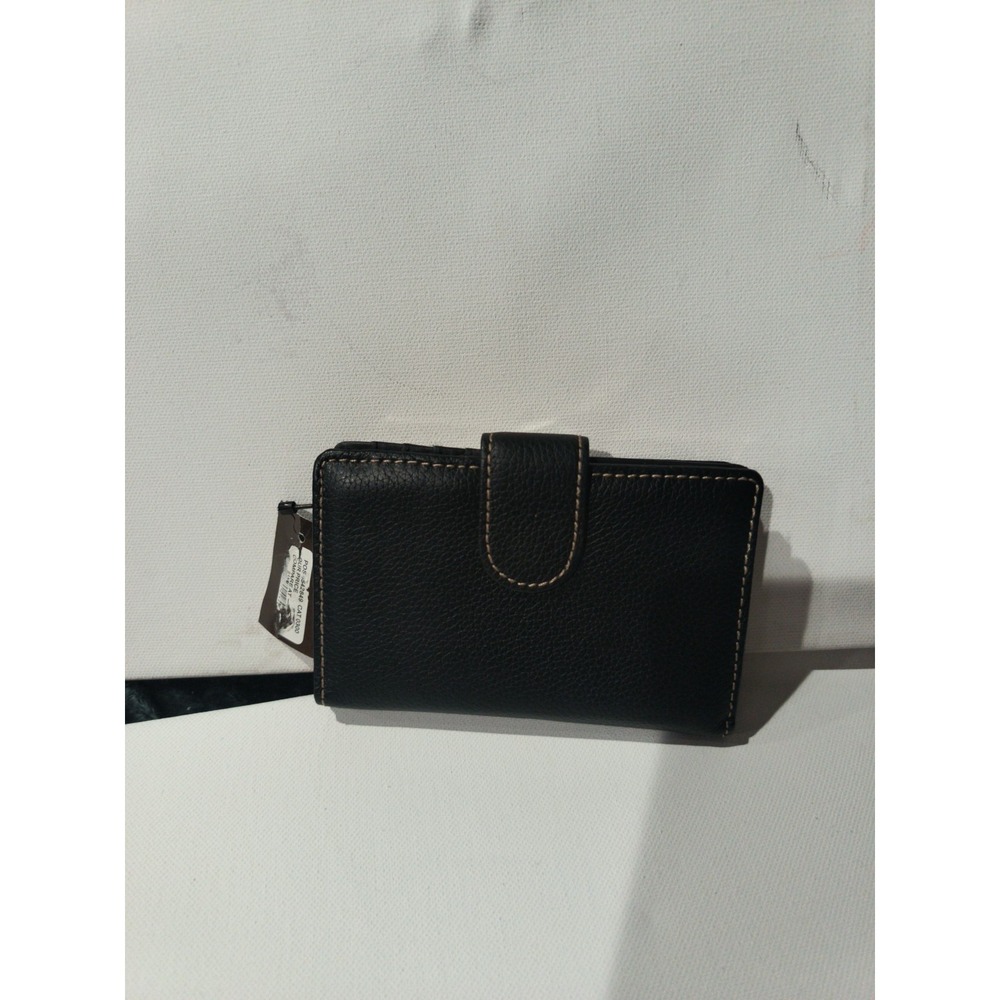 Kelly & Katie Genuine Leather Wallet Black Pebbled NWT Card Holder
